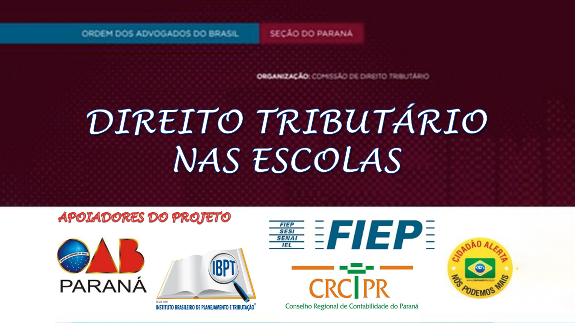 Cidadão Alerta – Direito Tributários nas Escolas