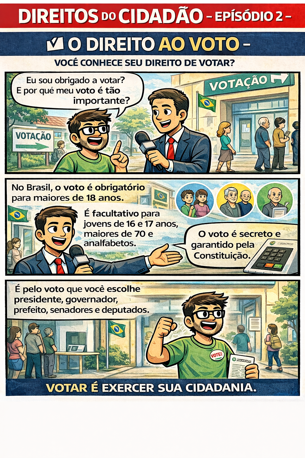 tirinhas sobre direitos do cidadão